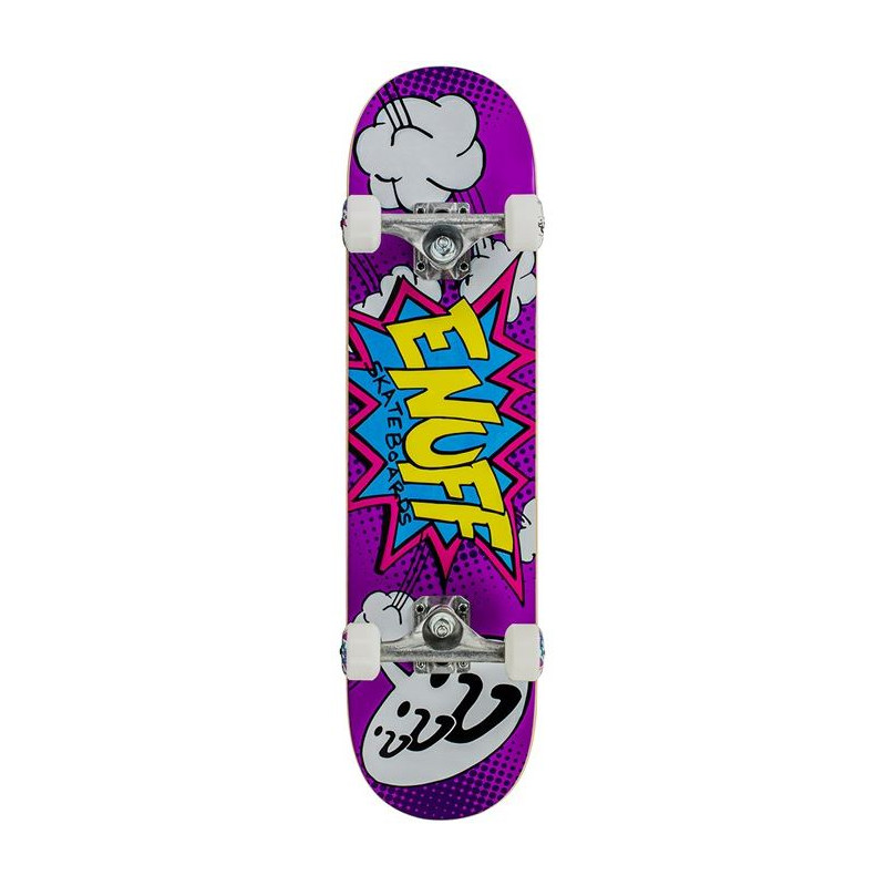 Enuff POW Mini Skateboard – Purple Graphic Edition