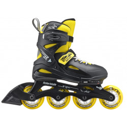 ROLLERBLADE Fury noir jaune – Patins Freeskate Enfant ajustables