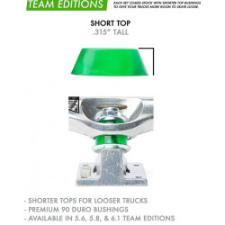 Venture Loose Pack Gommes 90A Short Top (x2) | Fluidité & Contrôle pour vos trucks