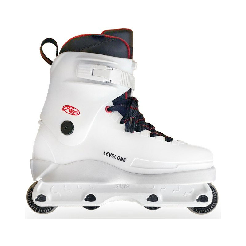 RAZORS Cult Level One White Skates – Customizable Freestyle Inline Skates for Beginners to Advanced Riders