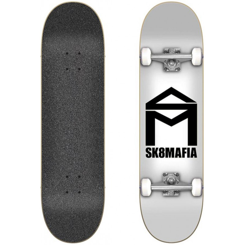 Sk8Mafia House Logo White 6.0" x 23.5" – Skateboard Micro Complet