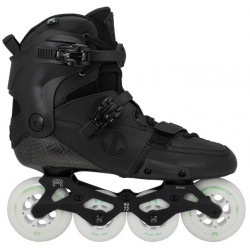 SL SEVEN BLACK – Patins Freestyle Polyvalents – Coque Carbone, Cuff Souple, Rocker Freestyle