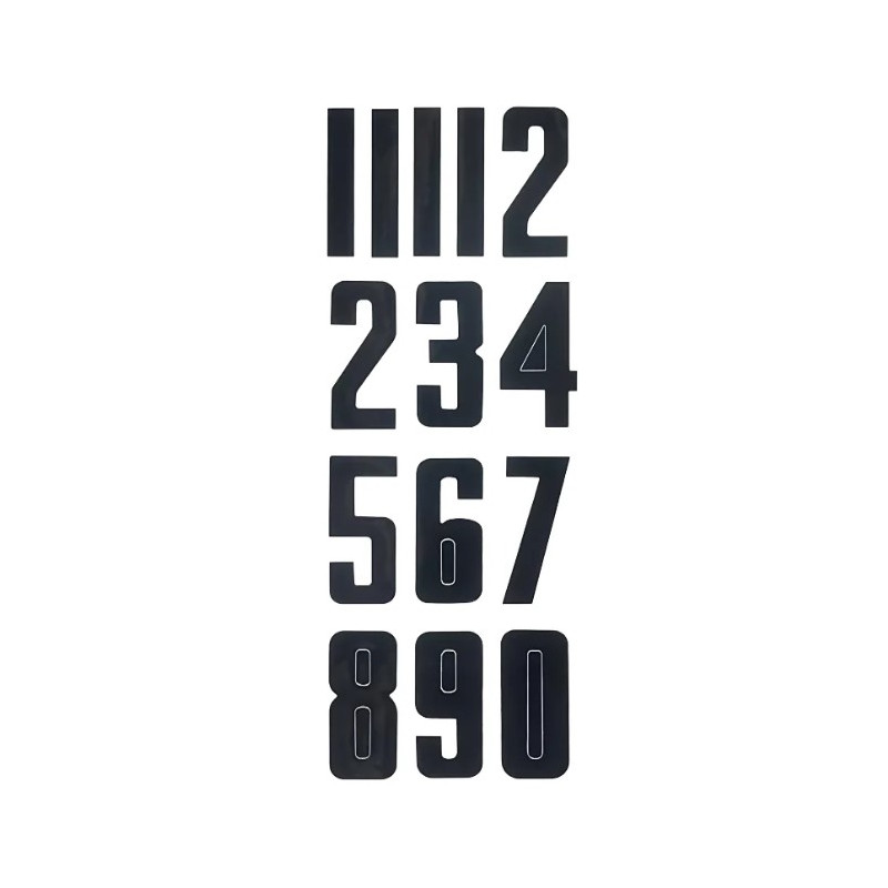 Bauer Helmet Number Stickers – Black, White, Red or Blue