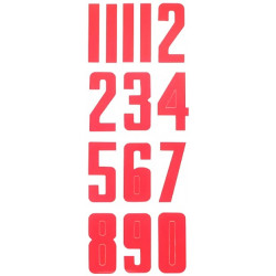 Bauer Helmet Number Stickers – Black, White, Red or Blue