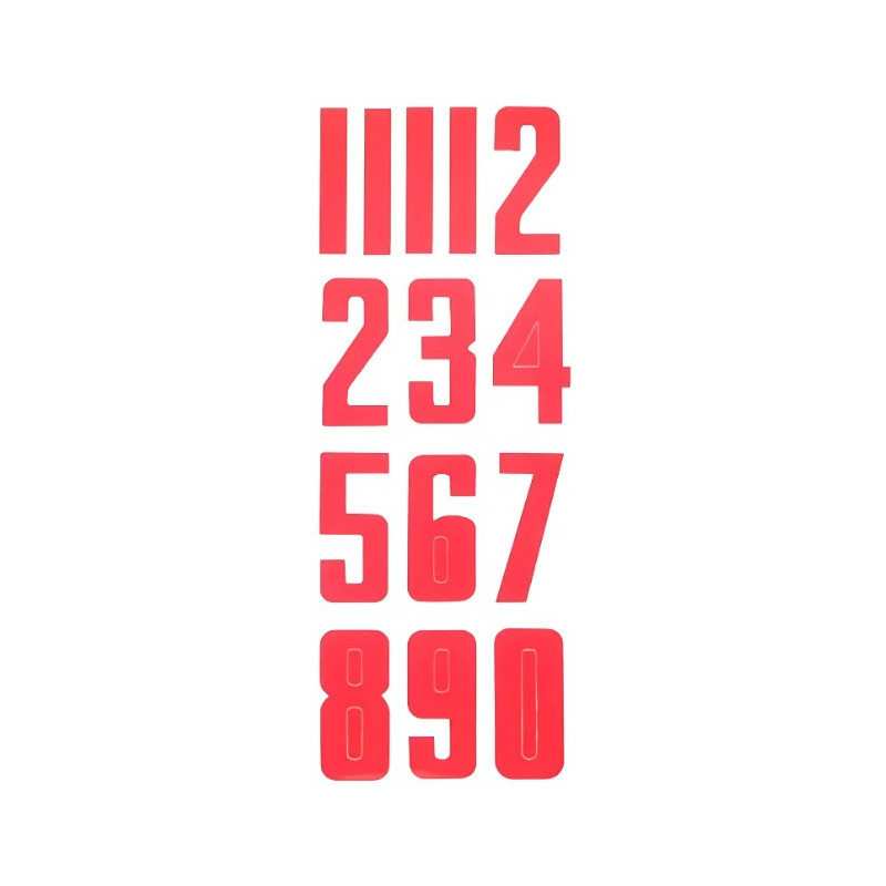 Bauer Helmet Number Stickers – Black, White, Red or Blue