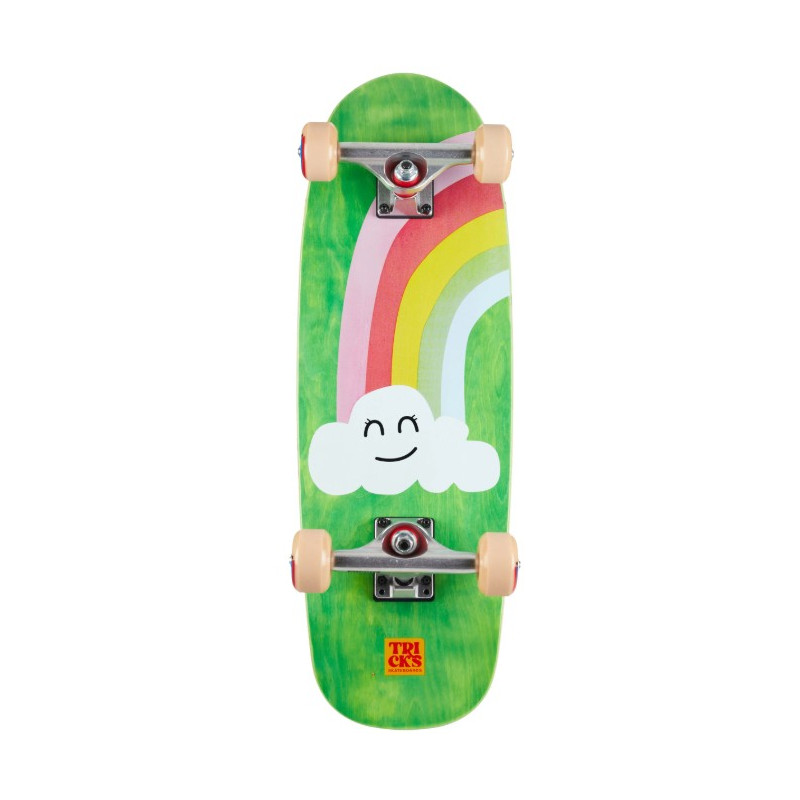Tricks Rainbow 8.25" Mini Complete – Soft Wheels & Wide Stable Setup