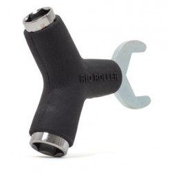 Rio Roller Quad Skate Tool – Triple Function Y-Shaped Black Wrench