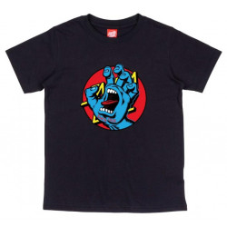 Santa Cruz Youth T-Shirt Hand Dot Front - Noir