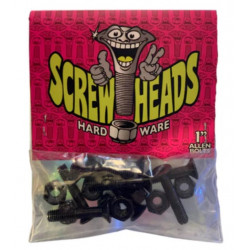 Screwheads Bolts HAZE Wheels 1" Allen Black