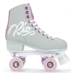 Rio Roller Script Quad Skates – Grey / Purple