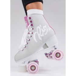 Rio Roller Script Quad Skates – Grey / Purple