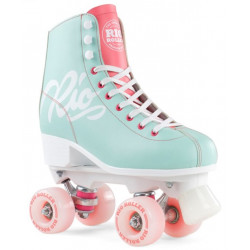 Rio Roller Script Quad Skates – Teal / Coral
