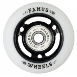 Roues roller Famus 60 mm / 88A 3 Spokes x4 noir/blanc