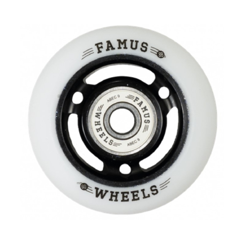 Famus 64 mm / 92A 3 Spokes Inline Skate Wheels x4
