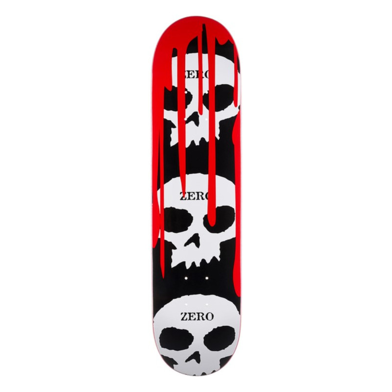 Deck skate ZERO 3 Skull Blood Black White Red 7.75" x 31.1"