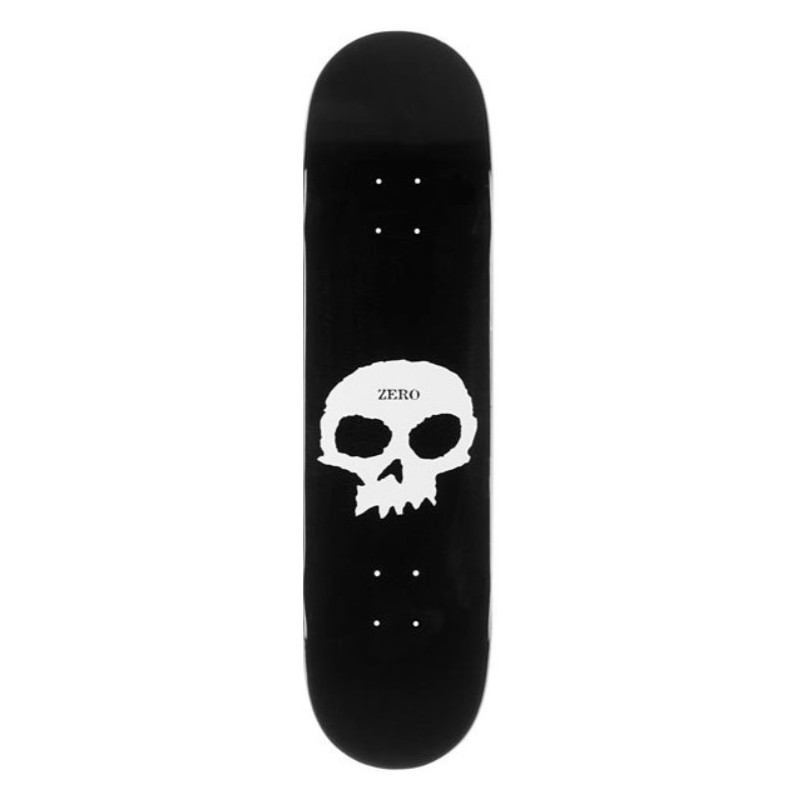 Deck ZERO Single Skull Black White 8.5" x 32.3"