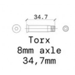 Single Axle – Fits Iqon Decode Frames (M7 Torx T25) X4