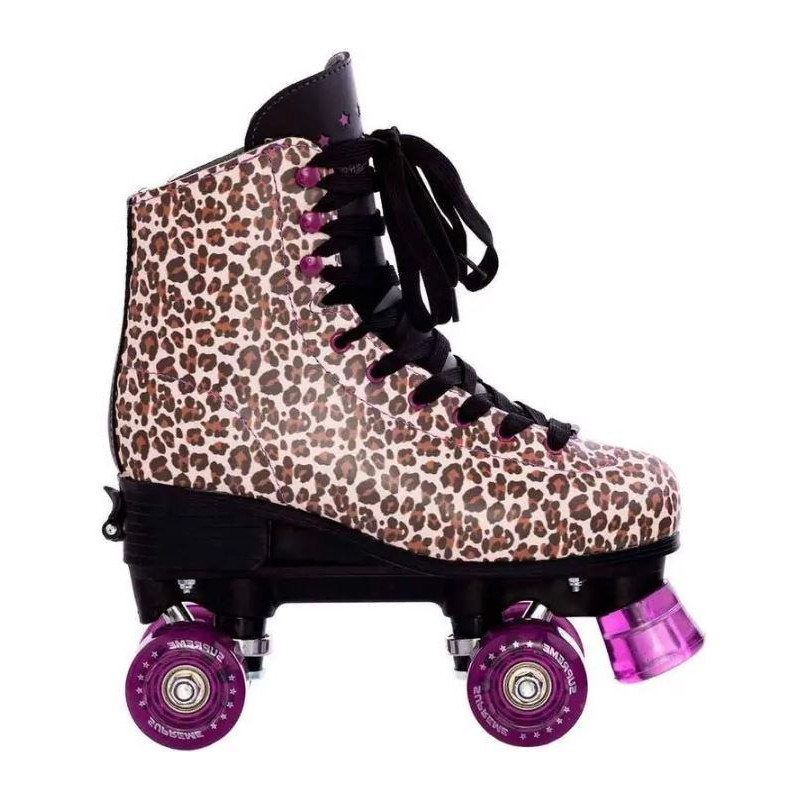 Supreme Del Rey Leopard Adjustable Quad Roller Skates