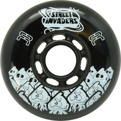 Roue Street Invaders 80 mm 84A – couleur noire X1