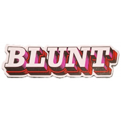 Blunt Relief Rectangular Sticker Red – 7.5x2.2 cm