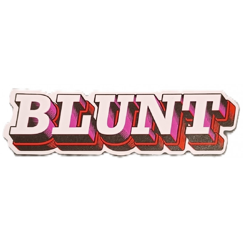 Blunt Relief Rectangular Sticker Red – 7.5x2.2 cm