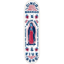 5BORO Deck Cinco Barrios White 8.0"