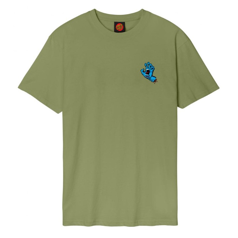 Santa Cruz T-Shirt Screaming Hand Chest – Iguana