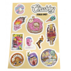 CHUBBY scooter 12-sticker sheet