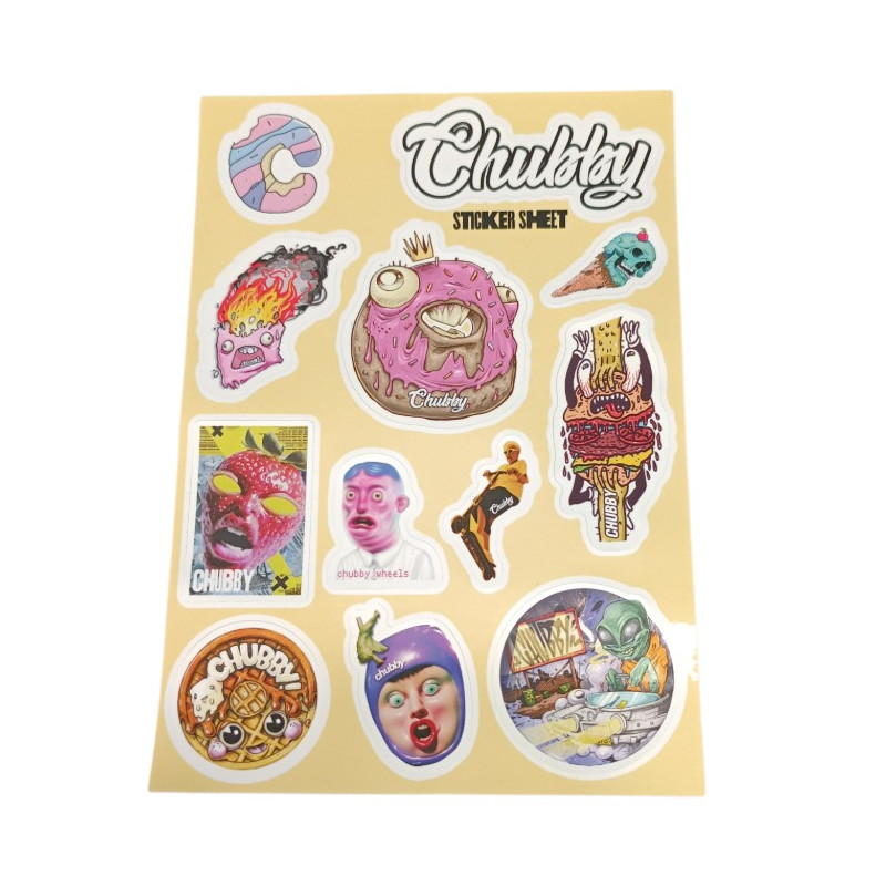 CHUBBY scooter 12-sticker sheet