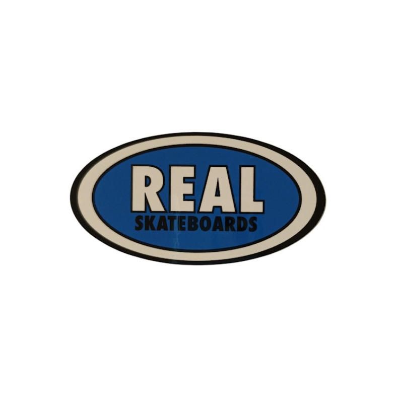 REAL Blue Logo Sticker – 10.3 x 5.4 cm