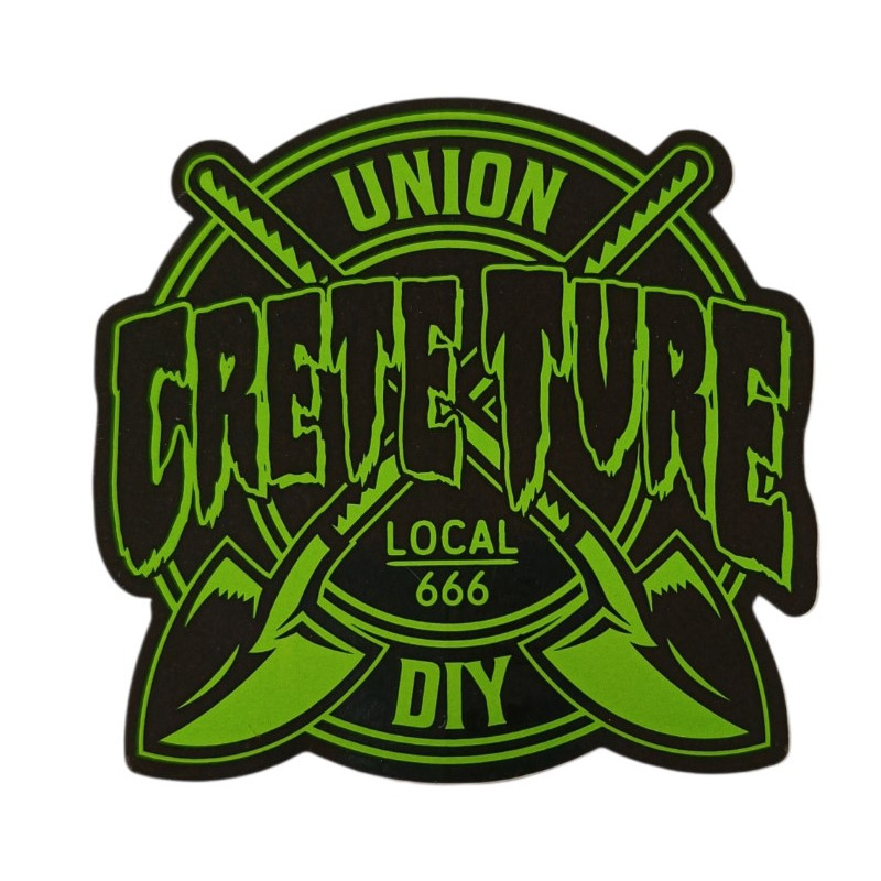 CREATURE Skateboard DIY Sticker – 10.5 x 10 cm