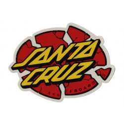 BROKEN SANTA CRUZ Sticker – 10.3 x 7.8 cm