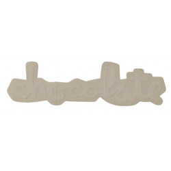 Sticker CHOCOLATE Skateboard Logo Blanc – 13.7 x 3.7 cm