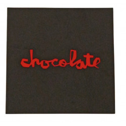 Sticker CHOCOLATE Skateboard Cube Rouge – 10.2 x 10.2 cm