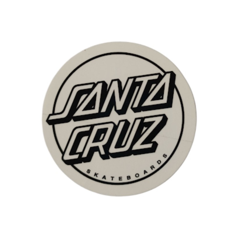 Original SANTA CRUZ CLEAR Sticker – 7.7 cm