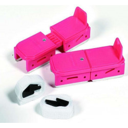 Children ice skating training skates with adjustable plastic support