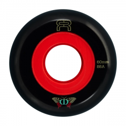 FR SKATES Round Black Red 60mm 88A Wheels x4 Street Park