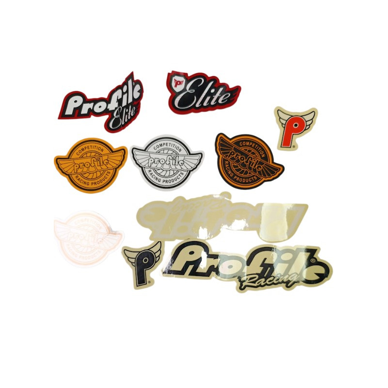 Lot de 10 stickers Profile Racing BMX – Profile Elite
