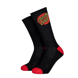 Santa Cruz Youth Classic Dot Socks 2 Pack Blanc & Noir