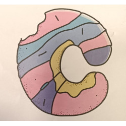 CHUBBY Wheels Logo Sticker