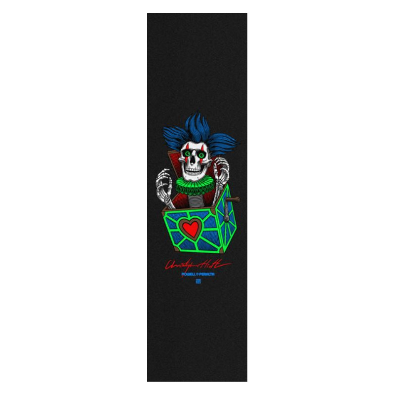 Powell Peralta Chris Hiett Skull Skate Grip 9 x 33 Black