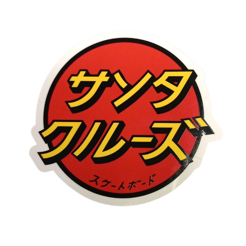 Autocollant Japanese Dot SANTA CRUZ 7.5 cm