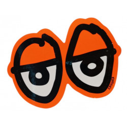 Sticker Krooked Skateboard Eyes Orange 8 x 6 cm