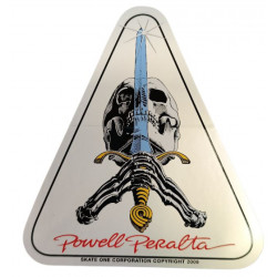 POWELL PERALTA Skull Skateboard Sticker 9 x 10 cm