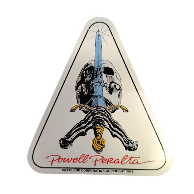 Sticker POWELL PERALTA Skull Skateboard 9 x 10 cm
