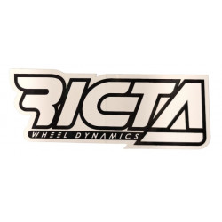 RICTA Logo Black Skateboard Sticker 15 x 5.5 cm