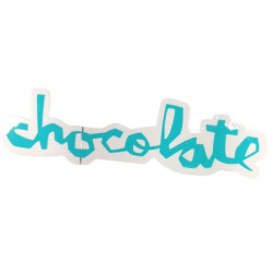 CHOCOLATE Teal Skateboard Sticker 13.7 x 3.7 cm