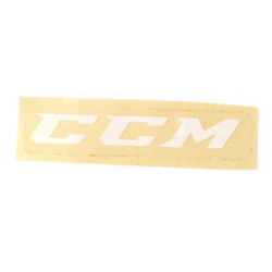 CCM Hockey Logo White Transparent Sticker 6.5 x 1.5 cm