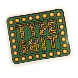 Shake Junt Type Shit Skateboard Sticker 10.5 x 9 cm