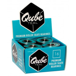 QUBE Teal 8mm Bearings ABEC 5 – 16 Pack Roller Skate